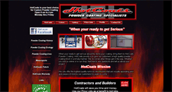 Desktop Screenshot of hotcoatspowdercoating.com